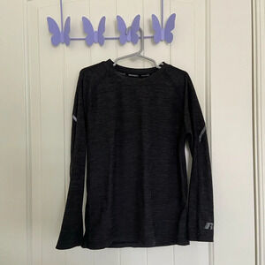 Russell boy’s dark gray long sleeve active shirt‎ — small